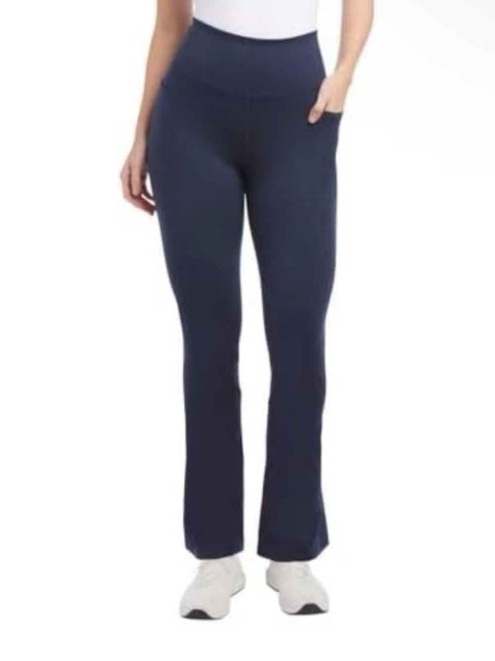 Jockey Women's High-Waisted Yoga Pants, Boot Cut Flare Leg Studio Flare Navy XL